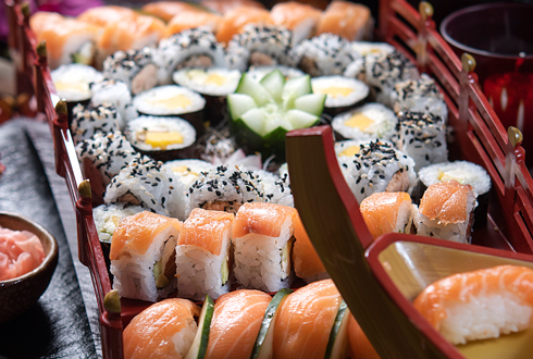 Imagen de piezas de sushi